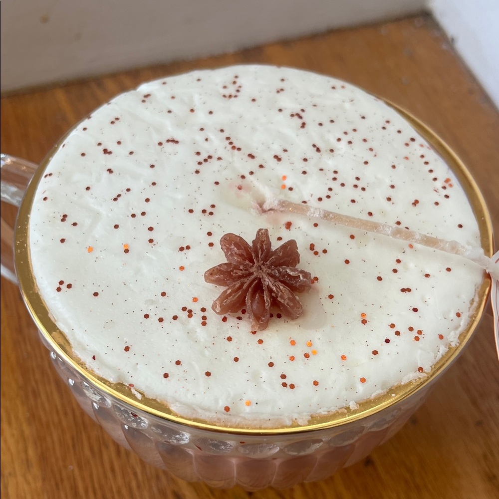 New!!! Martha Stewart Pumpkin Chai Candle - White and Orange - Picture 4 of 8